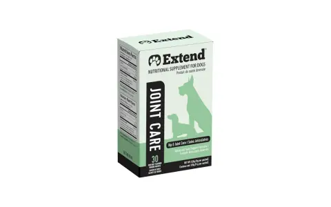 Opakowanie suplementu Extend Joint Care dla psów. Wiele osób szuka opinii o cartexan 400 mg, ten produkt może być alternatywą.