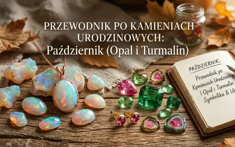 Opal i turmalin to kamienie przypisane do października. Zobacz przewodnik po kamieniach urodzinowych.