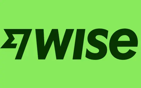 Logo z napisem "7Wise" na zielonym tle. To znak rozpoznawczy firmy oferującej konto Wise.
