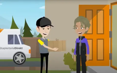 Lieferant von StaplerteileDirekt übergibt Paket. Die Sendungsverfolgung mit der oe nummer ist abgeschlossen.