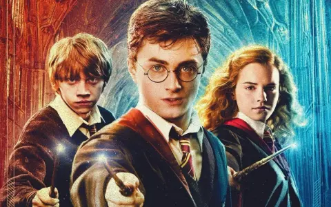 Harry, Ron i Hermiona, jak w baśni o trzech braciach, gotowi do walki.