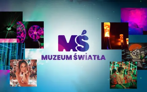 Kolorowe instalacje, lampy lawowe i dziecięce uśmiechy w Muzeum Światła w Łodzi.