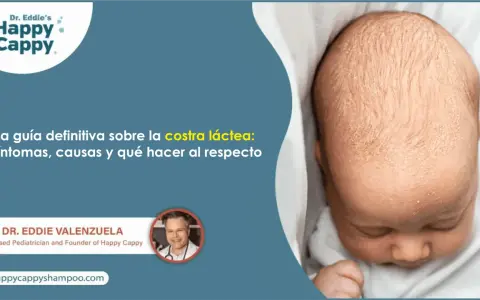 Bebé con costra láctea detrás de las orejas. Guía sobre síntomas, causas y tratamiento.