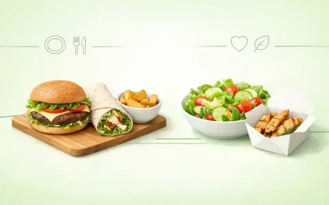 Burger, wrap, frytki i sałatka. Wybierz swój posiłek, który nie przekroczy limitu wrap kalorie.