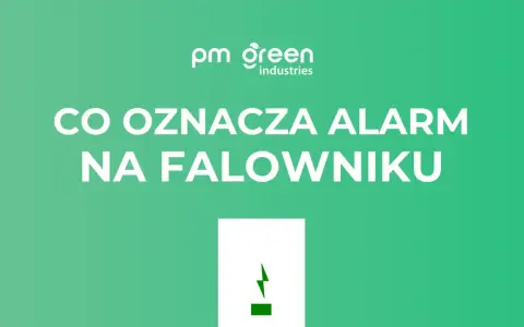 Co oznacza alarm na falowniku? Ikona błyskawicy symbolizuje problem.