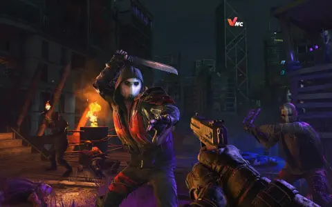 W Dying Light można grać w 4 osoby. Gracze walczą z przeciwnikami w mrocznym mieście.