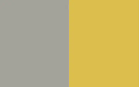 Un campo grigio e uno giallo si incontrano, creando un contrasto vibrante. Che colore esce da questa unione?