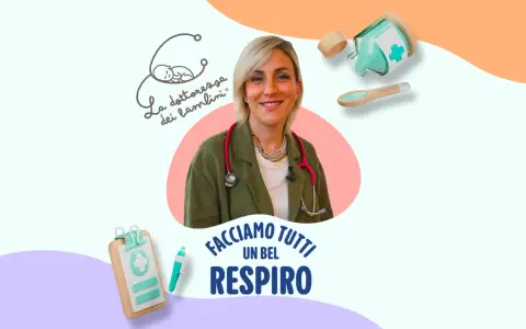 La dottoressa dei bambini, con stetoscopio e sorriso, parla di salute. Forse anche di amoxicillina bambini, per un respiro sereno.