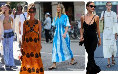 Modelos lucen vestidos y atuendos playeros, perfectos para casual looks para ir a la playa.