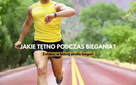 Biegacz sprawdza pulsometr, monitorując tętno podczas treningu. To klucz do efektywnej budowy mięśnia i osiągania celów biegowych.