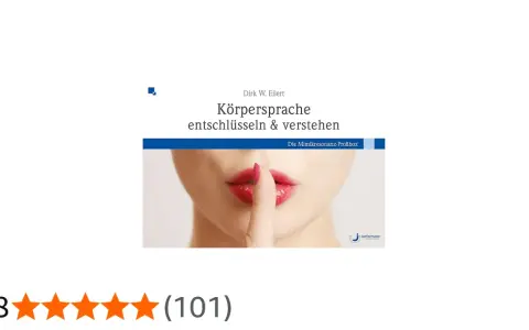 Buchcover: "Körpersprache entschlüsseln & verstehen" von Dirk W. Eilert. Eine Frau hält den Finger vor den Mund, ein Zeichen für Diskretion.