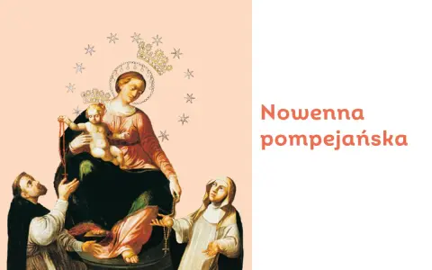 Matka Boża z Dzieciątkiem, otoczona gwiazdami, udziela łask w nowennie do Matki Bożej od Spraw Niemożliwych.