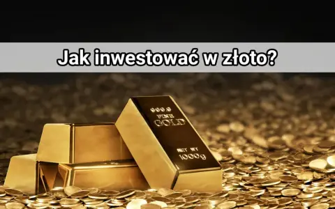 Sztabki złota i monety symbolizują bezpieczną inwestycję w złoto. Dowiedz się, jak mądrze lokować kapitał.