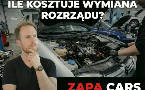 Zastanawiasz się nad wymianą rozrządu? Cena tej usługi w ZAPA CARS jest konkurencyjna. Mechanik pracuje przy silniku.