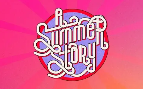 El logo "Summer Story 2026" en letras blancas y rojas sobre un fondo vibrante.