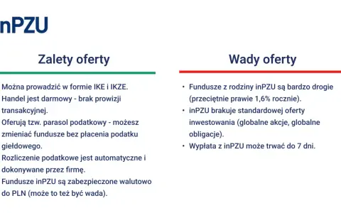 Zalety i wady funduszy inPZU. Czy warto inwestować w fundusze inwestycyjne? Sprawdź!