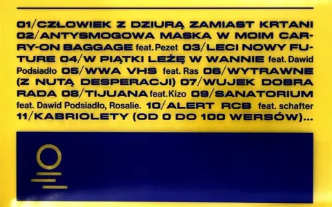 Taco Hemingway pocztówka z WWA, lato '19. Utwory z albumu "Pocztówka z WWA" Taco Hemingwaya, lato 2019.