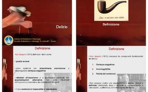 Il **delirio genealogico** è definito da giudizi erronei, sostenuti con straordinaria convinzione, ma refrattari a ogni confronto.