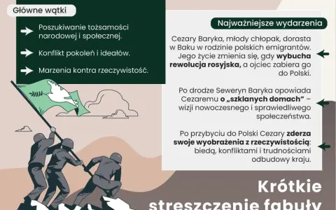 Ilustracja przedstawia grupę ludzi wspinających się na górę i wciągających flagę z gołębicą pokoju.