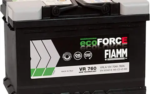Batteria auto FIAMM ecoFORCE VR 760, 12V 70Ah. Ideale per sistemi start e stop non funziona? Questa è la soluzione.