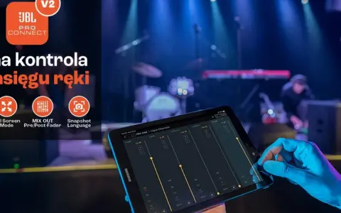 Pełna kontrola nad dźwiękiem na scenie dzięki aplikacji JBL Pro Connect. Steruj miksem, zapisuj ustawienia i ciesz się muzyką.