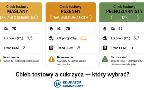 Chleb biały indeks glikemiczny: porównanie tostów maślanego (IG 70), pszennego (IG 75) i pełnoziarnistego (IG 55). Pełnoziarnisty najlepszy dla cukrzyków.
