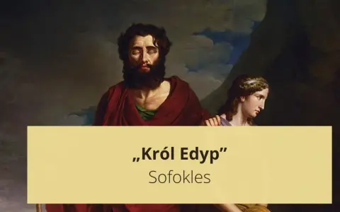 Mit o Edypie streszczenie: malowidło przedstawia Edypa i Antygonę.