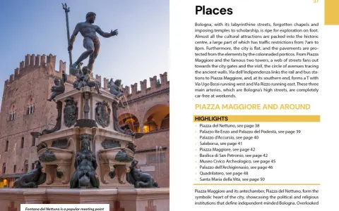 The Fountain of Neptune in Bologna, a popular meeting point, perfect for a train to Bologna adventure.