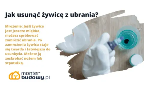 Jak usunąć żywicę z ubrania? Zamrożenie sprawi, że stwardnieje i łatwiej ją zeskrobiesz.
