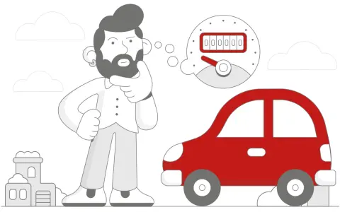 Zastanawiasz się, jak sprawdzić auto po rejestracji? Oto czerwony samochód i licznik, który pomoże Ci w decyzji.
