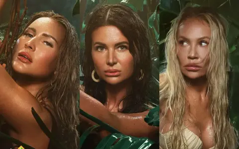 Trzy kobiety w dżungli, wyglądające jak krolowe przetrwania 3.