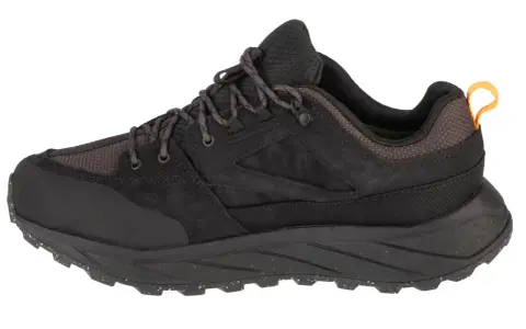 Czarny but trekkingowy z membraną texapore a gore-tex, idealny na deszczowe dni.