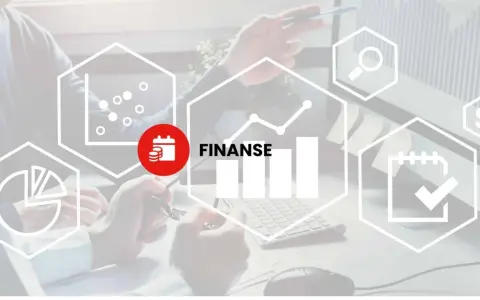 Analiza finansów, w tym podatków pośrednich, z ikonami wykresów i kalendarza.