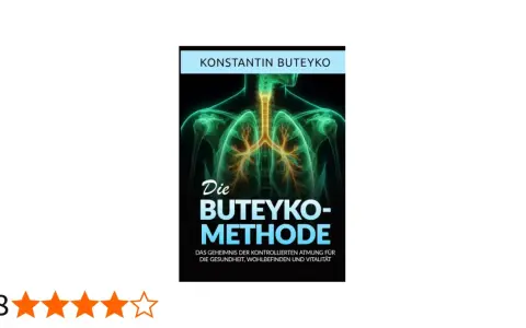 Buchcover "Die Buteyko-Methode" von Konstantin Buteyko. Zeigt eine stilisierte Darstellung der Lunge, die für die Buteyko Atmung steht.