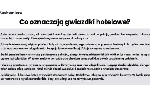 Co oznaczają gwiazdki w hotelu? Odkryj tajemnice standardów jakości