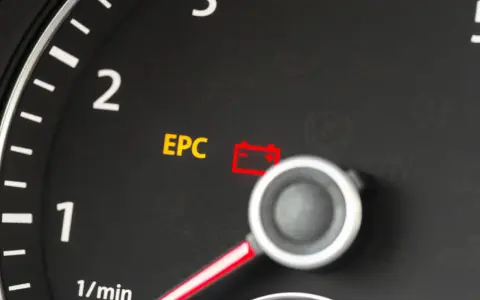 Das EPC leuchtet und das Auto ruckelt. Die Batteriewarnleuchte ist ebenfalls an.