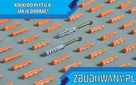Pomarańczowe kołki rozporowe do karton gipsu i dwa szare z wkrętami. Jak dobrać odpowiednie?