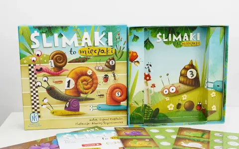 Ślimaki to mięczaki – kolorowa gra planszowa z wesołymi ślimakami w roli głównej. Wyścig ślimaków trwa!