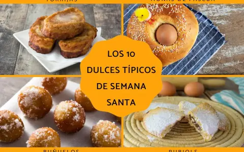 Torrijas, monas de Pascua, buñuelos y rubiols son algunos de los dulces típicos de Semana Santa.