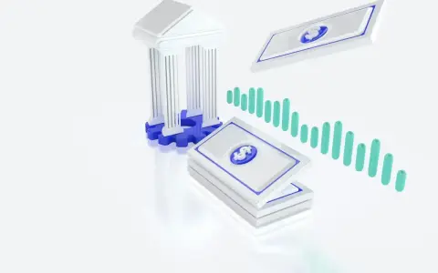 Symboliczny budynek banku, stos banknotów i wykres słupkowy sugerują jawność wynagrodzeń i stabilność finansową.