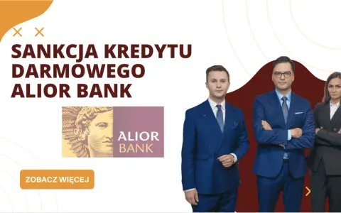 Sankcja kredytu darmowego Alior Bank. Trzy osoby w garniturach stoją obok siebie.