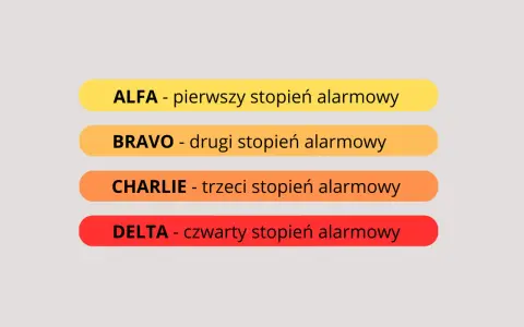 Po zabiegu TURP, w zależności od sytuacji, mogą wystąpić różne stopnie alarmowe: ALFA, BRAVO, CHARLIE, DELTA.
