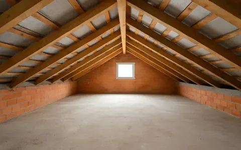 Sottotetto in costruzione con tetto in legno e pareti in mattoni. Un dilemma: meglio isolare il tetto o il sottotetto?