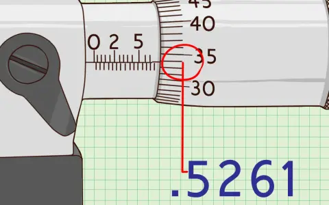 Illustration showing how to read a micrometer, with a reading of .5261 highlighted.