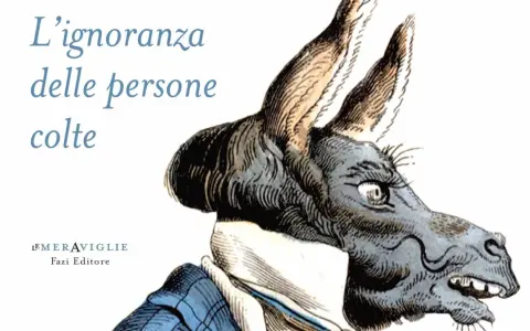 L'ignoranza delle persone colte: un asino con espressione sdegnata, vestito elegantemente, suggerisce che anche chi si crede sapiente può essere cieco.
