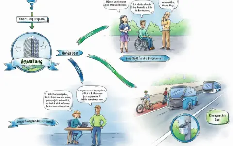Smart City Projekte: Verwaltung modernisiert Aufgaben für eine bürgerfreundliche, klimagerechte Stadt. Urban governance im Wandel.