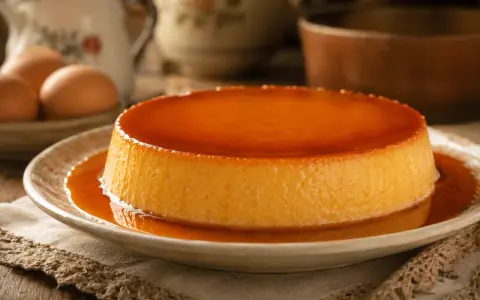 Delicioso flan de huevo casero con caramelo líquido. Una receta clásica que evoca recuerdos de infancia.