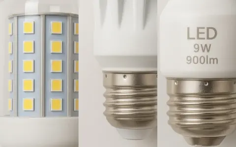 Ampoule LED avec multiples puces SMD, 9W, 900lm.