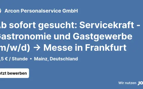 Jobs Gastronomie Frankfurt: Chancen, Gehalt & Bewerbungstipps