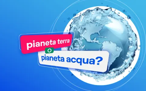 Pianeta Terra o Pianeta Acqua? Il globo terrestre avvolto da spruzzi d'acqua, un'immagine che ci fa riflettere su cos'è l'oceano.